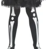 Skelett-Strumpfhose, Kinder, Schwarz, Alter 6-12