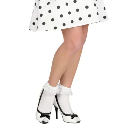 Socken mit Rüschen, weiß, Einheitsgröße
