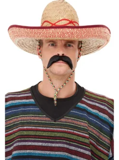 Sombrero Strohhut, Extra-groß mit Kordel