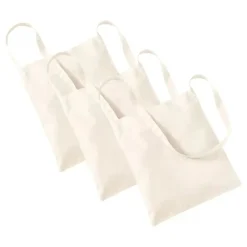 Sparpack Baumwolltasche / Wurfbeutel 34x40cm Natur 12 St.