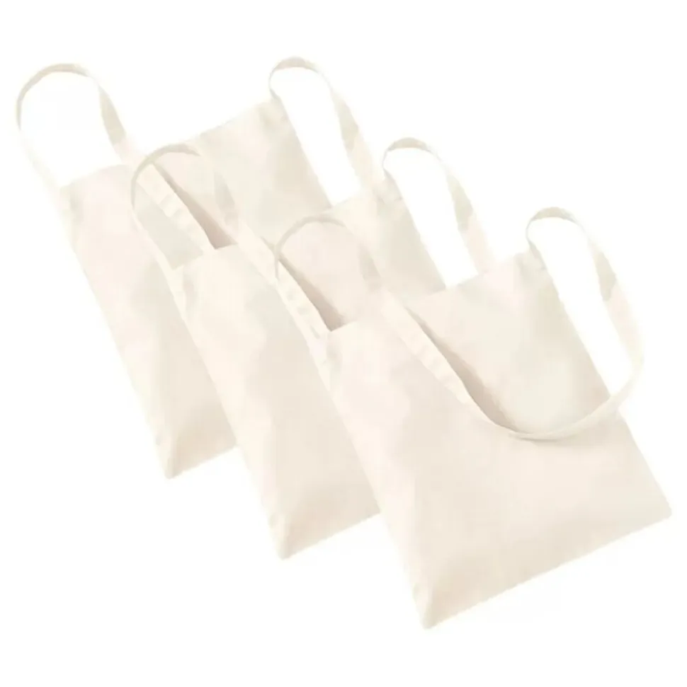 Sparpack Baumwolltasche / Wurfbeutel 34x40cm Natur 12 St.