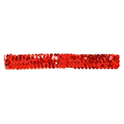 Stirnband aus Pailletten, rot