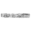 Stirnband aus Pailletten, silber