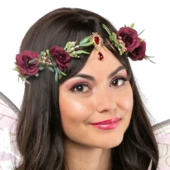 Stirnband Elfe, mit Blüten