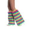 Stulpen Beinwärmer Neon Regenbogen