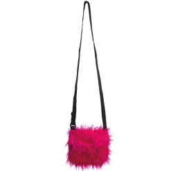 Tasche aus Plüschfell, pink