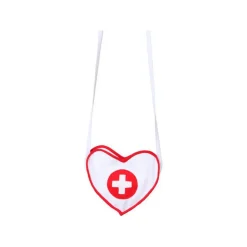 Tasche Krankenschwester in Herzform, weiß