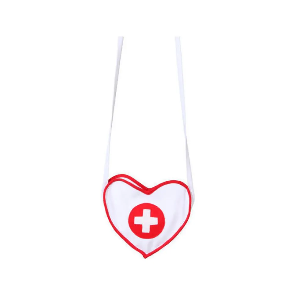 Tasche Krankenschwester in Herzform, weiß