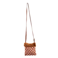 Tasche Reh, braun mit Punkten
