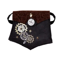Tasche Steampunk, schwarz-braun