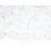 Textil-Streu in Rosenblätter-Optik – Weiß – 100 Stück
