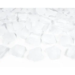 Textil-Streu in Rosenblätter-Optik – Weiß – 100 Stück