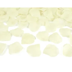 Textil-Streu in Rosenblätter-Optik – Creme – 100 Stück