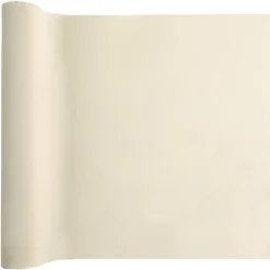 Tischläufer Kreppstoff, Creme, ca. 35 cm, Länge 300cm