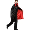 Umhang Dracula, schwarz-rot