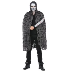 Umhang Zombie Cape mit Kapuze