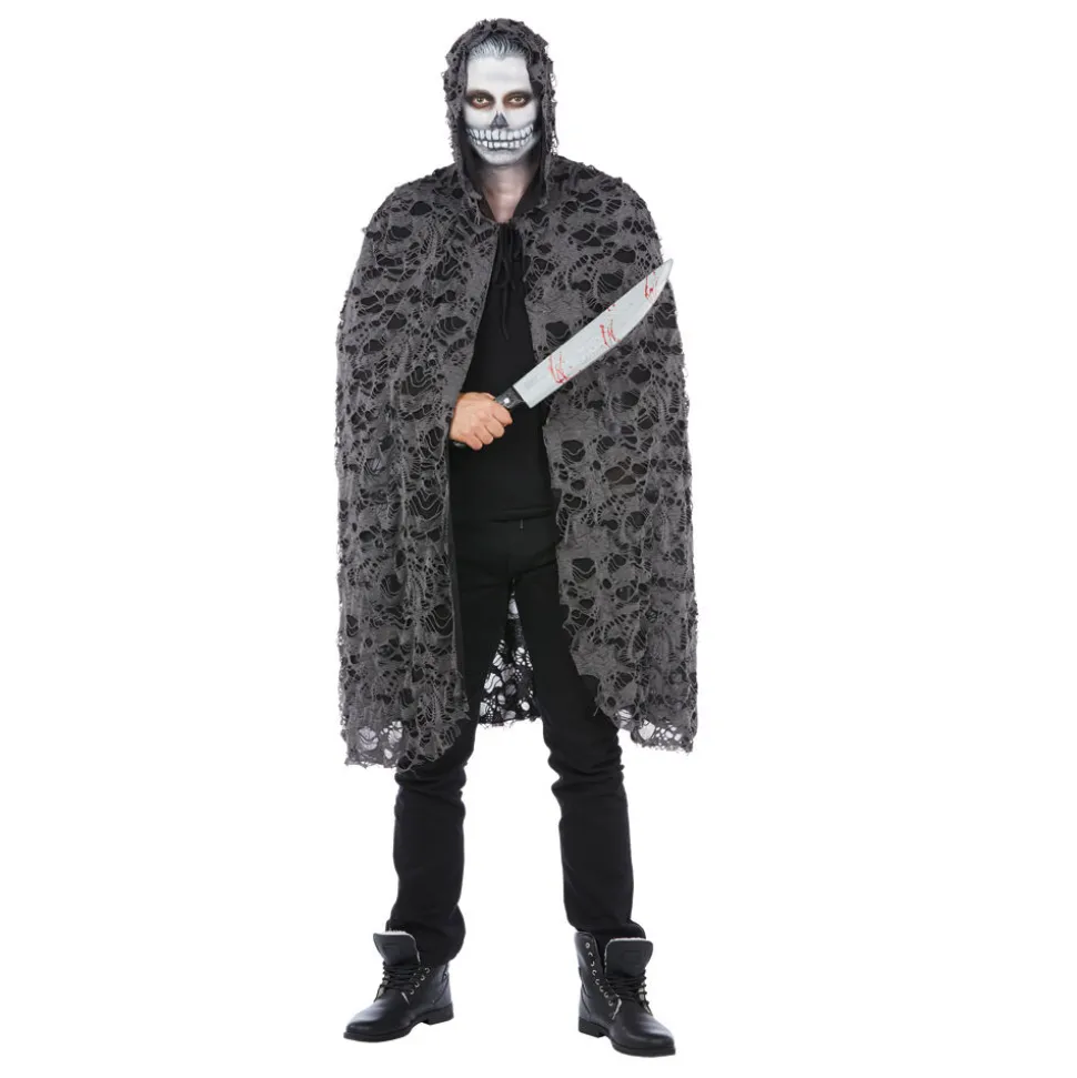 Umhang Zombie Cape mit Kapuze