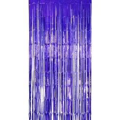 Vorhang Lametta blau, 2 x 1 m