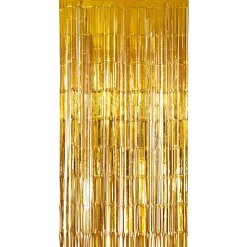 Vorhang Lametta gold, 2 x 1 m