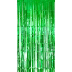 Vorhang Lametta grün, 2 x 1 m