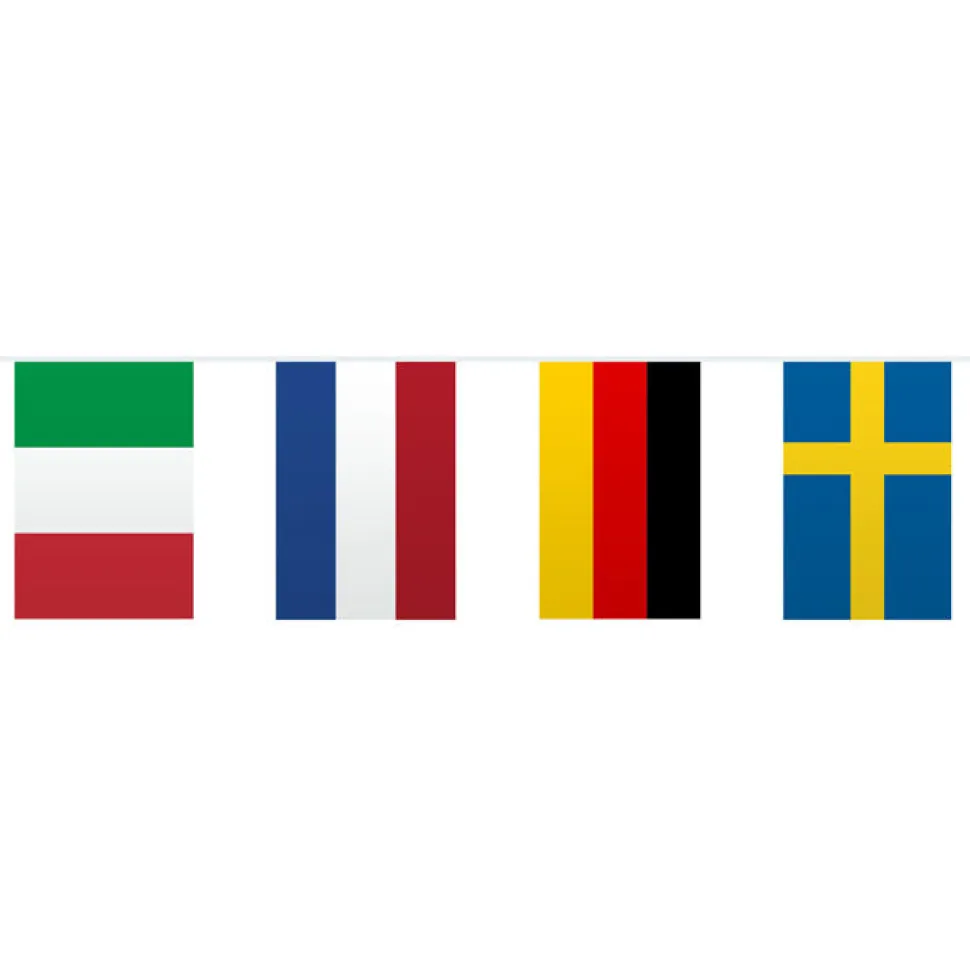 Wimpelkette Europa, 10 m