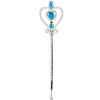 Zauberstab Anna, 32 cm, silber-blau